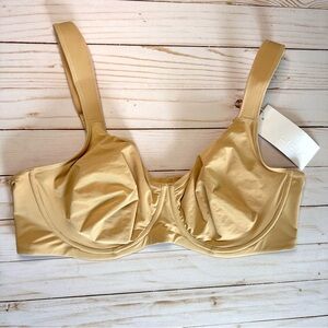 HSIA Edith Unlined Full Coverage Minimizer Bra Nude Size 42D